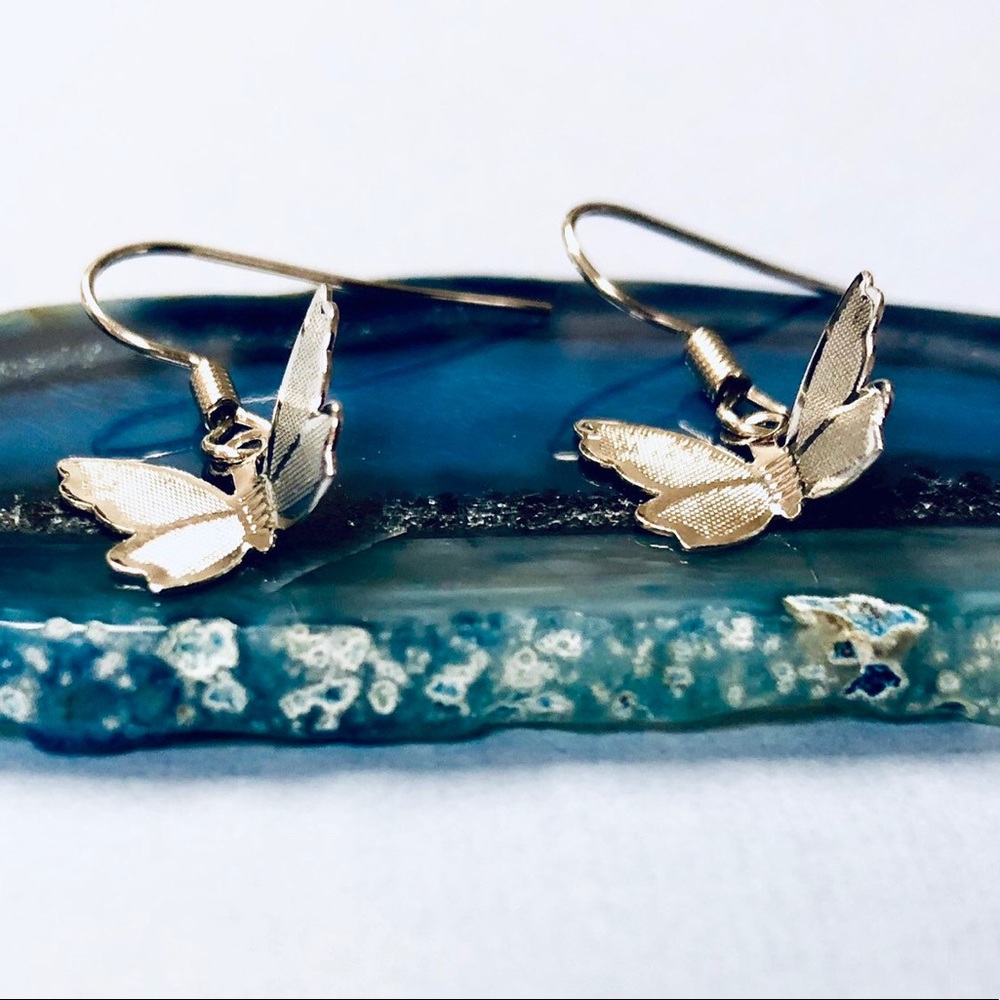 Butterfly Earrings, Dragonfly, Flower, Insect, Bee - Picture 5 of 11